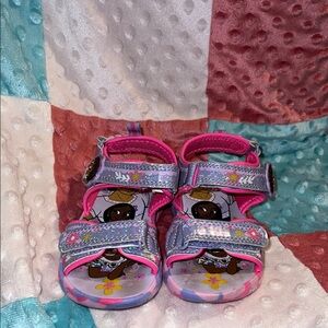 Kids Pink Character Sandals